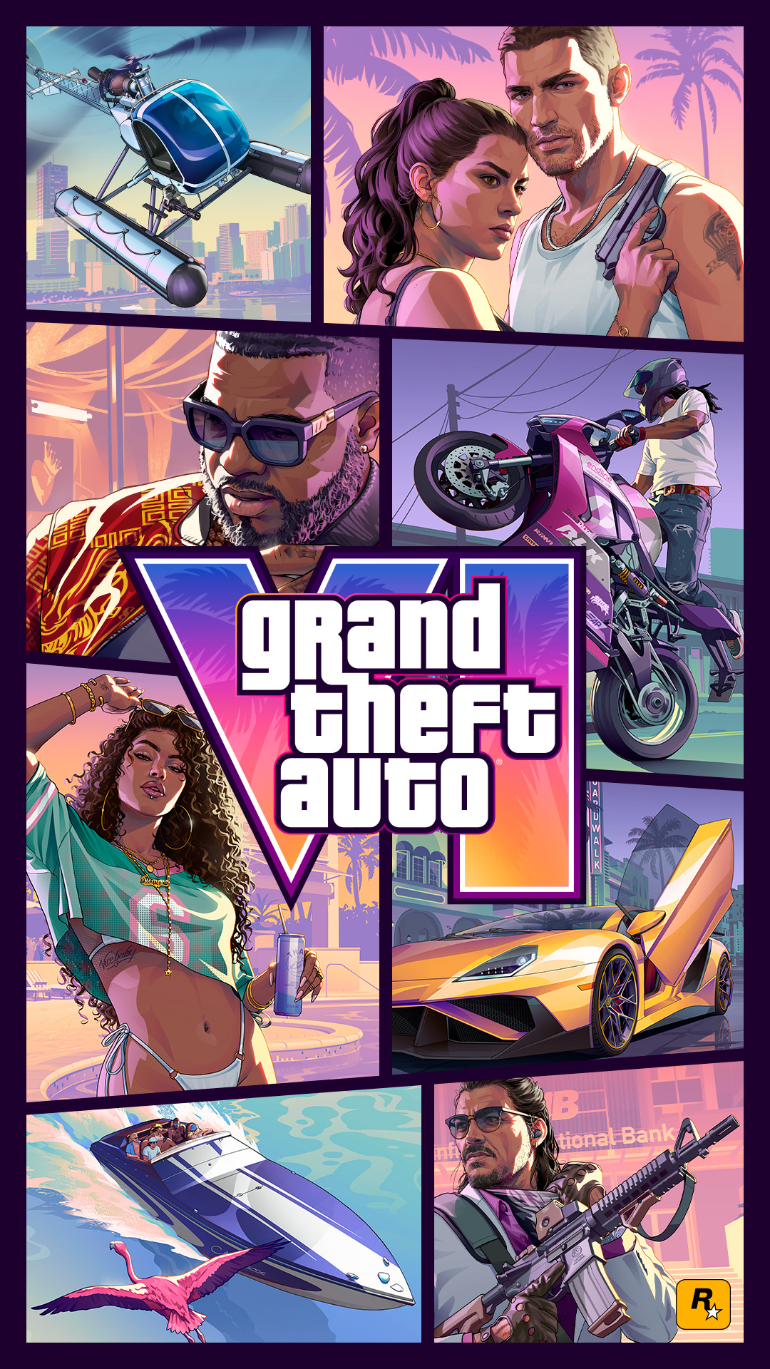 Grand Theft Auto VI official cover art.